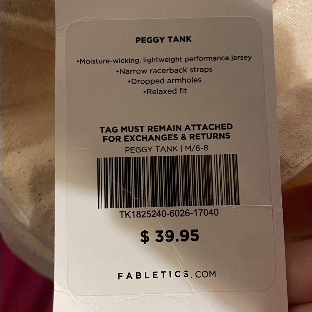 Fabletics Magenta Racerback Tank - Picture 5 of 6